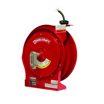 Imagen de Reelcraft Industries L 5550 123 X Serie L 50 pies Rojo Acero Carrete de cable (Imagen principal del producto)