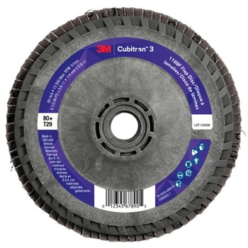 3M Cubitron 3 Tipo 29 - Grano Cerámico de Precisión - 4-1/2 pulg - 80+ - 11842