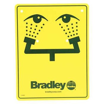 Imágen de Bradley Spintec Señalamiento para estacion de lava ojos (Imagen principal del producto)