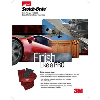 3M Scotch-Brite Hookit Recubierto Óxido de aluminio Disco de velcro - Óxido de aluminio - 3 pulg. - Muy fino - 77184