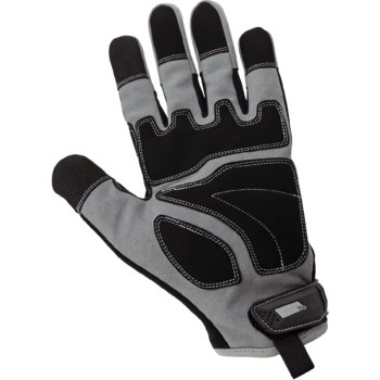 Global Glove Hot Rod Gloves HR8200KEV Gris/Negro Grande Cuero sintético Sintético Guantes de mecánico resistentes a los cortes - 810033-29090