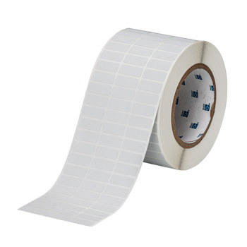 Brady THT-3-428-10 Rollo de etiquetas troqueladas para impresoras - 1 pulg. x 0.375 pulg. - Poliéster - Plateado - B-428