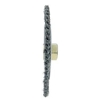 Weiler Roughneck 09400 Cepillo de rueda - Anudado - Circular trenzado Acero cerda