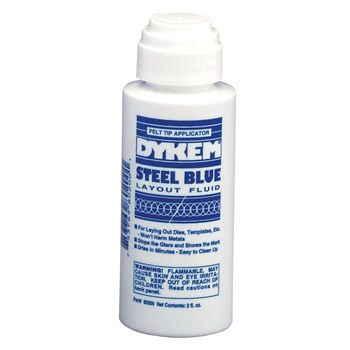 Dykem Steel Blue Azul Fluido de diseño - 2 oz Aplicador con punta de fieltro - 80200