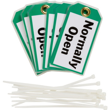 Imágen de Brady Negro/Verde sobre blanco Laminado Poliéster/papel 86917 Etiqueta de bloqueo/etiquetado (Imagen principal del producto)
