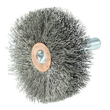 Weiler 17608 Cepillo de rueda - Rizado Acero inoxidable cerda