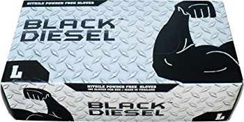 Imágen de Red Steer Black Diesel 70000 Negro Grande Nitrilo Guantes desechables (Imagen principal del producto)