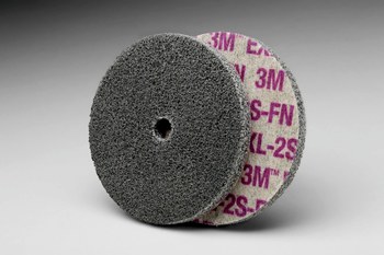 3M Scotch-Brite Unificado Carburo de silicio Suave Rueda de desbaste - Fina grado - Accesorio Eje - Diámetro 1 pulg. - Agujero Central 1/8 pulg. - Grosor 1/4 pulg. - 13734