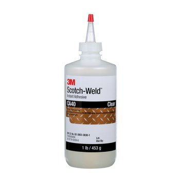 3M Scotch-Weld CA40 Adhesivo de cianoacrilato Transparente Líquido 1 oz Botella - 74290