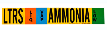 Imágen de Brady Negro/Azul/Verde/Blanco sobre amarillo Vinilo 90455 Marcador de tubería autoadhesivo (Imagen principal del producto)