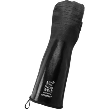 Global Glove FrogWear Negro Universal Manoplas - acabado Áspero - Longitud 18 pulg. - 810033-29114