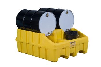 Imágen de Justrite Amarillo Ecopolyblend 3060 lb 66 gal Estante apilador para tambor (Imagen principal del producto)