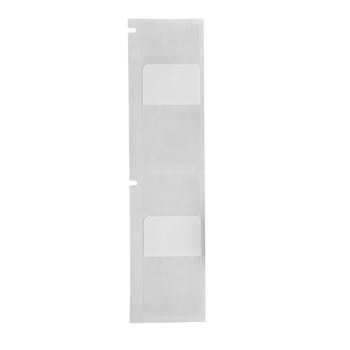Brady M4-203-RO-427 Etiquetas envolventes autolaminables - 1 pulg. x 1.75 pulg. - Vinilo - Negro sobre blanco, transparente - B-427