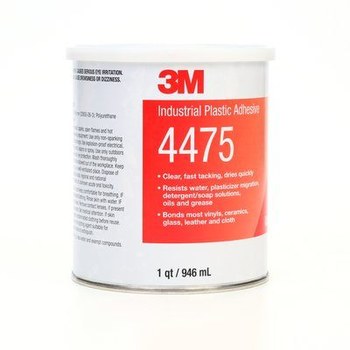 3M 4475 Adhesivo de plástico industrial Transparente Líquido 1 qt Lata - 21221