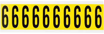 Imágen de Brady Serie 34 Negro sobre amarillo Interior Paño de vinilo Serie 34 Número 3440-9 Etiqueta de número (Imagen principal del producto)