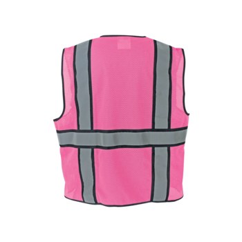 Global Glove Frog Wear Chaleco de seguridad GLO-0066-XL - tamaño Extragrande - Rosa - ANSI clase 2 (sin mangas) - 29045