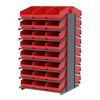 Imagen de Akro-mils APRD18018R 800 lb Rojo Gris Revestido en polvo Acero 16 ga Doble cara Bastidor fijo (Imagen principal del producto)