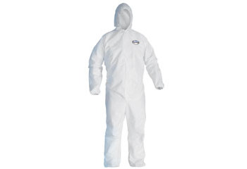 Imágen de Kimberly-Clark Kleenguard A40 Blanco Pequeño Laminado de película microporosa Overoles desechables para trabajo y uso general (Imagen principal del producto)