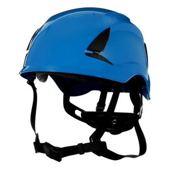 3M SecureFit X5000 X5003-ANSI Azul Plástico Casco - Suspensión 6 puntos - Ajuste Trinquete - 076308-94301