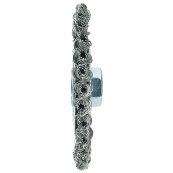 Weiler Wolverine 36218 Cepillo de rueda - Anudado - Circular trenzado Acero cerda