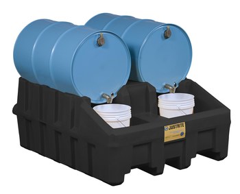 Imágen de Justrite Negro Ecopolyblend 3060 lb 66 gal Estante apilador para tambor (Imagen principal del producto)
