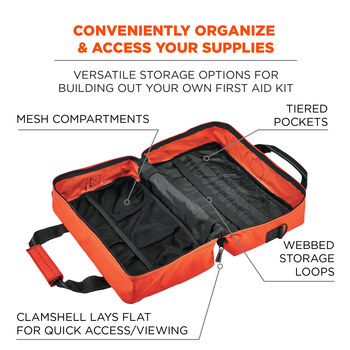 Ergodyne Arsenal GB5220 Naranja Poliéster Bolsa de lona protectora - Ancho 17 pulg. - Longitud 7 pulg. - Altura 10 pulg. - 720476-13458