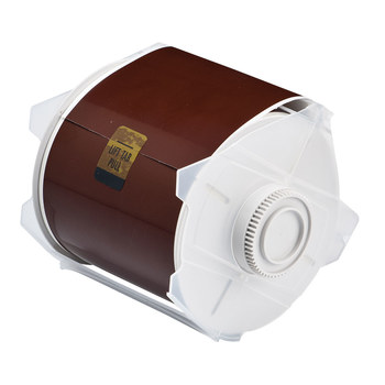 Imágen de Brady Marrón Interior/exterior Poliéster Transferencia térmica 76643 Rollo de etiquetas para impresora de transferencia térmica continua (Imagen principal del producto)