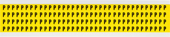 Imágen de Brady 34 Series Negro sobre amarillo Interior Paño de vinilo 34 Series Carta 3400-P Etiqueta en forma de letra (Imagen principal del producto)