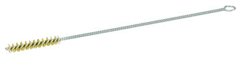 Weiler Latón Espiral simple Cepillo en tubo - 8 pulg. longitud - Diámetro 3/8 pulg. - Diámetro de la cerda 0.004 pulg. - 21191