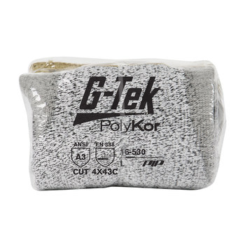 PIP G-Tek PolyKor 16-530V Sal y pimienta Extrapequeño PolyKor Guantes resistentes a cortes - 616314-20993