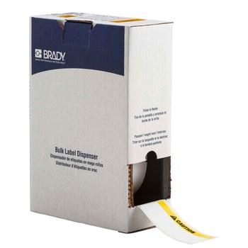 Imágen de Brady ToughWash Negro, amarillo sobre blanco Poliéster Transferencia térmica BM7C-2000-854-CAU Etiquetas para impresoras con detección de metales (Imagen principal del producto)