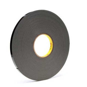 3M 4949 Negro Cinta VHB - 1/2 pulg. Anchura x 36 yd Longitud - 45 mil Espesor - 67490