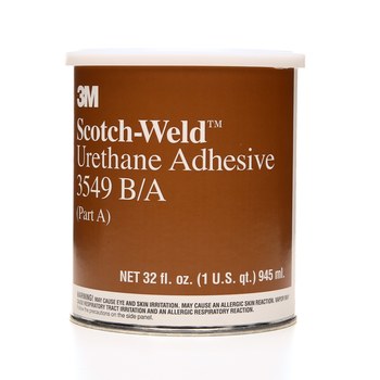 3M Scotch-Weld 3549 Base y acelerador (B/A) Marrón Adhesivo de uretano - Pasta 1 qt Kit - 20902