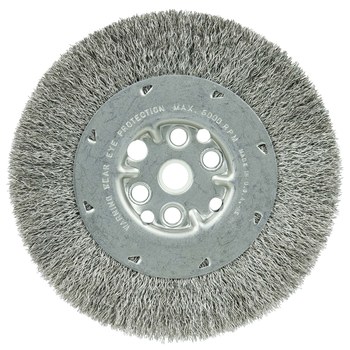 Weiler 01508 Cepillo de rueda - Rizado Acero inoxidable cerda