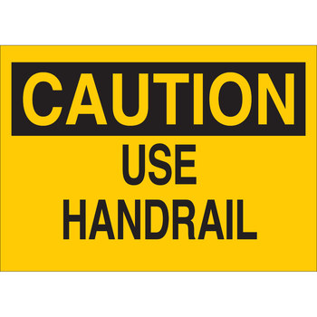Imágen de Brady B-401 Poliesterino de alto impacto Rectángulo Amarillo Inglés Cartel de sensibilización de seguridad 25608 (Imagen principal del producto)