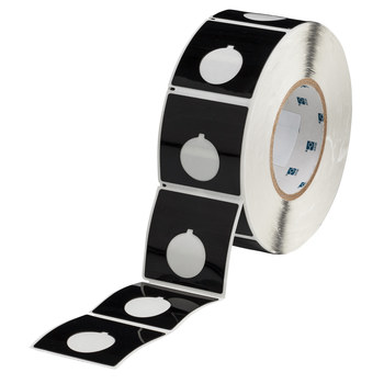 Imágen de Brady Negro Poliéster Transferencia térmica THTEP-170-593-.5BK Rollo de etiquetas para impresora de transferencia térmica troquelado (Imagen principal del producto)