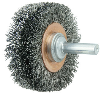 Weiler 17619 Cepillo de rueda - Rizado Acero cerda