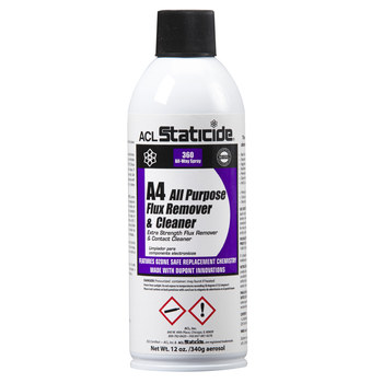ACL Staticide A4 Listo para usar Removedor de fundente - 12 oz Lata de aerosol - ACL 8624