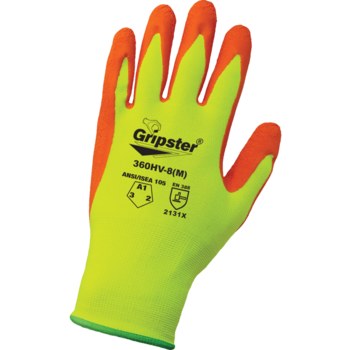 Global Glove Gripster 360HV Naranja Grande Nailon Guantes de trabajo - acabado Áspero - 360hv lg