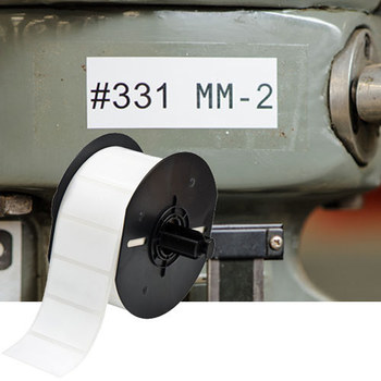 Imágen de Brady Blanco Poliéster Transferencia térmica B33-18-423 Rollo de etiquetas para impresora de transferencia térmica troquelado (Imagen principal del producto)