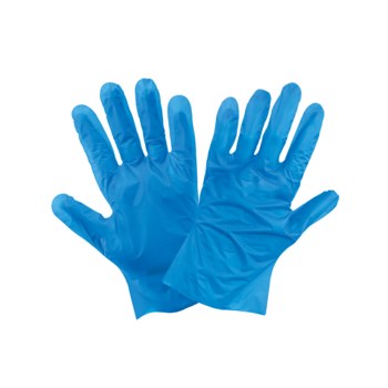 Global Glove Azul Pequeño TPE Guantes desechables - Grado Industrial - acabado Liso - Longitud 10 pulg. - 8100336-29352