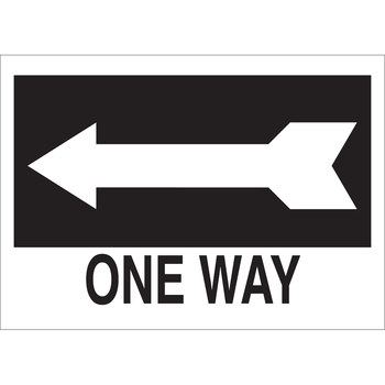 Imágen de Brady B-401 Poliestireno Rectángulo Negro Inglés Carteles de alto, control de tráfico y pancartas 22468 (Imagen principal del producto)