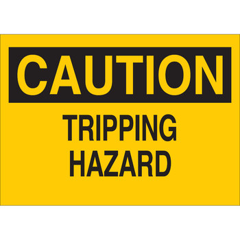 Imágen de Brady B-120 Poliéster reforzado con fibra de vidrio Rectángulo Amarillo Inglés Cartel de prevención de caída 74385 (Imagen principal del producto)