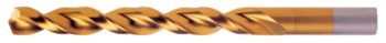 Cleveland Q-Cobalt 2075-TN Wide Land Parabolic Taladro de Jobber - Corte de mano derecha - Punta Dividir 135° - Acabado TiN - Longitud Total 2.125 pulg. - Flauta Espiral - Acero De Alta Velocidad M42-Cobalto Del 8% - Vástago Recto - C16658
