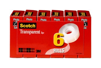 Imagen de 3M Scotch 600K6 Cinta de sellado de cajas Transparente 52787 (Imagen principal del producto)