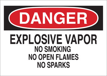 Imágen de Brady B-401 Poliestireno Rectángulo Blanco Inglés Cartel de advertencia de explosivos 25652 (Imagen principal del producto)