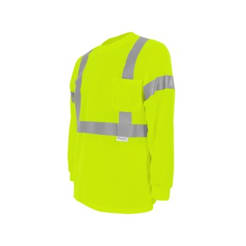 Global Glove FrogWear GLO-008LS Camisa reflectante GLO-008LS - 4XG - Poliéster - Lima - ANSI clase 3 - glo-008ls 4xl