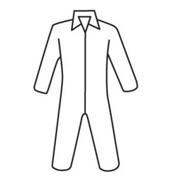 Imágen de West Chester 3500 Blanco Grande Polipropileno Overoles desechables para trabajo y uso general (Imagen principal del producto)