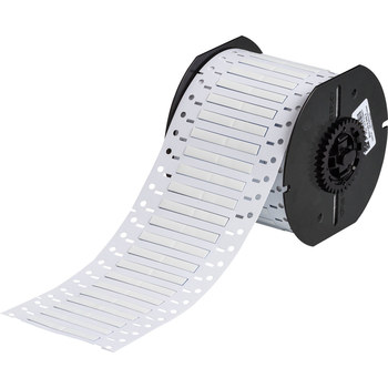 Brady PermaSleeve B33-125-2-342-2 Funda de impresora troquelada - 1 pulg. x 0.235 pulg. - Blanco - B-342