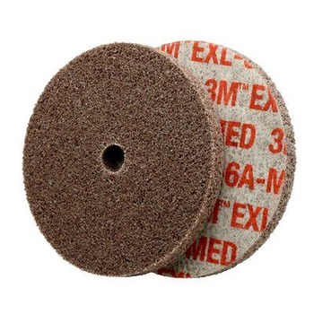 3M Scotch-Brite Unificado Óxido de aluminio Mediano Rueda de desbaste - Mediano grado - Accesorio Eje - Diámetro 6 pulg. - Agujero Central 1/2 pulg. - Grosor 1/8 pulg. - 27974